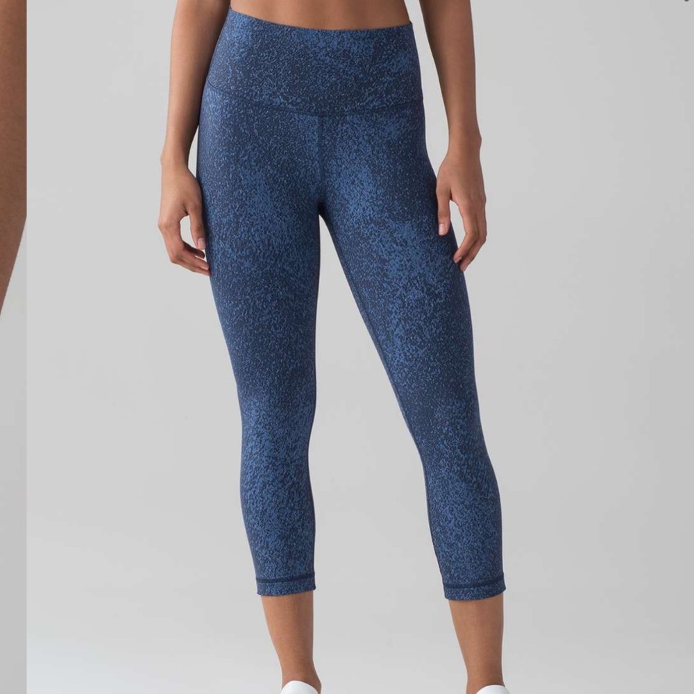 lululemon athletica Blue Patterned Leggings